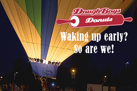 air balloon races DoughBoys Donuts