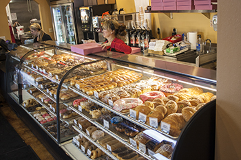 doughboys donuts doughnuts large variety peanut butter log