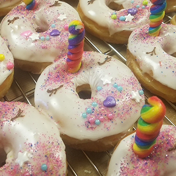unicorn donut custom order DoughBoys Donuts Reno