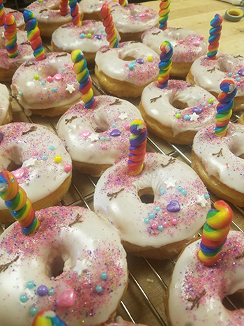 unicorn donut custom order DoughBoys Donuts
